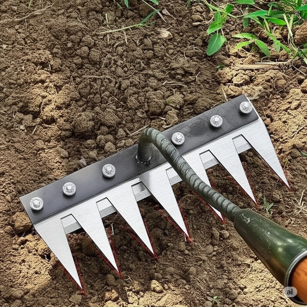HeavyDuty Multipurpose Gardening Rake