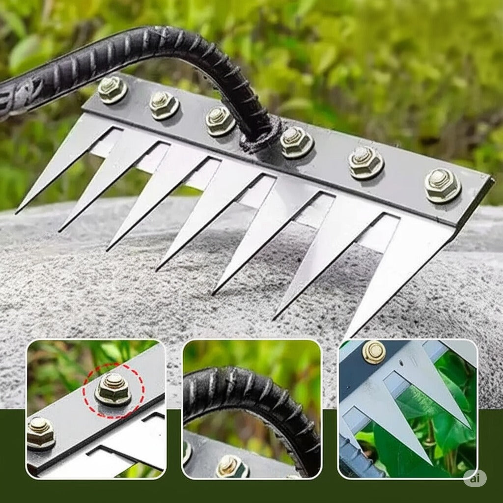 HeavyDuty Multipurpose Gardening Rake